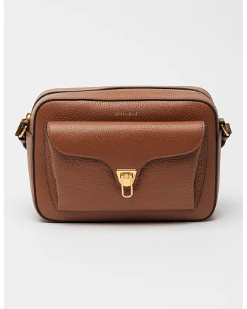 Geanta crossbody din piele Beat Soft, Maro scortisoara