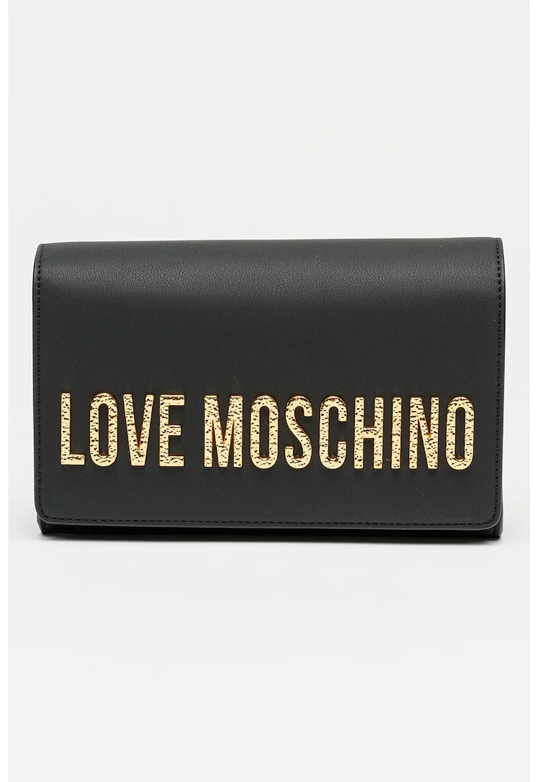 Geanta crossbody din piele ecologica, Negru