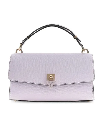 Geanta crossbody din piele ecologica cu inchidere cu clapa Patsie, Lila pal