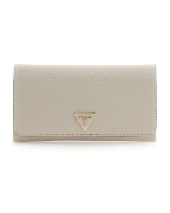 Geanta crossbody din piele ecologica cu bareta din lant Noelle, Maro taupe deschis