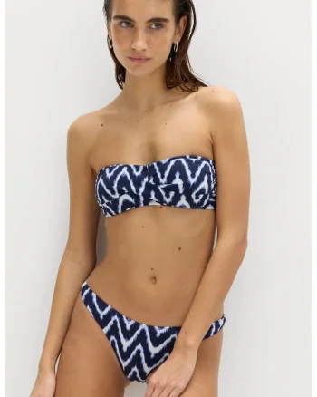 Slip cu imprimeu, Albastru azur/Bleumarin