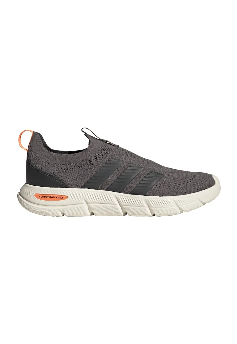 Pantofi sport Cloudfoam Flex slip-on de plasa, Alb fildes/Gri inchis