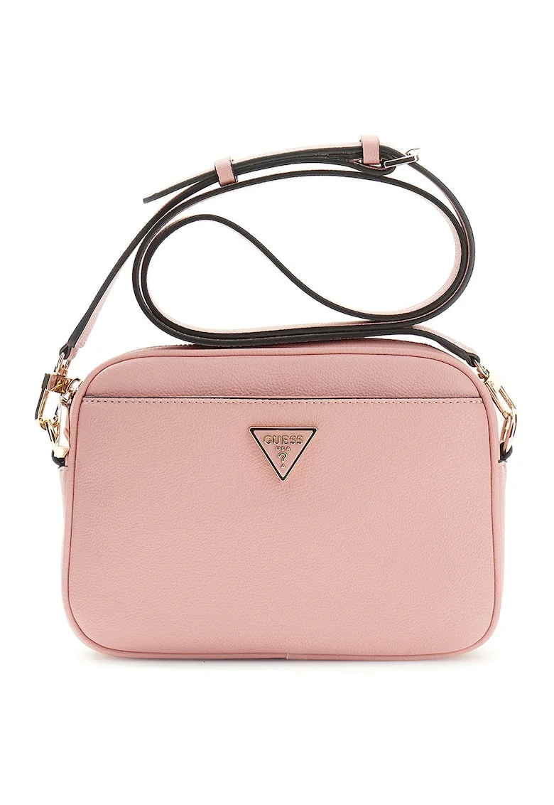 Geanta crossbody din piele ecologica cu bareta ajustabila, Roz pal
