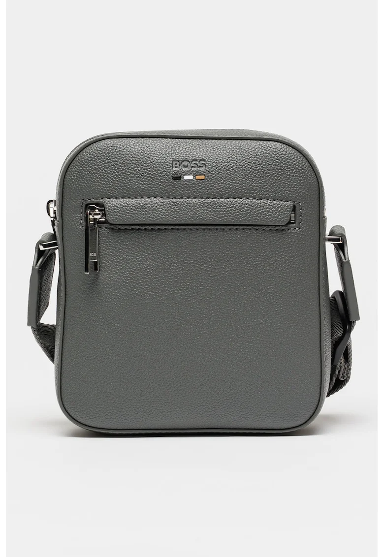 Geanta crossbody de piele ecologica Ray, Gri inchis