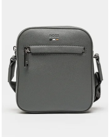 Geanta crossbody de piele ecologica Ray, Gri inchis