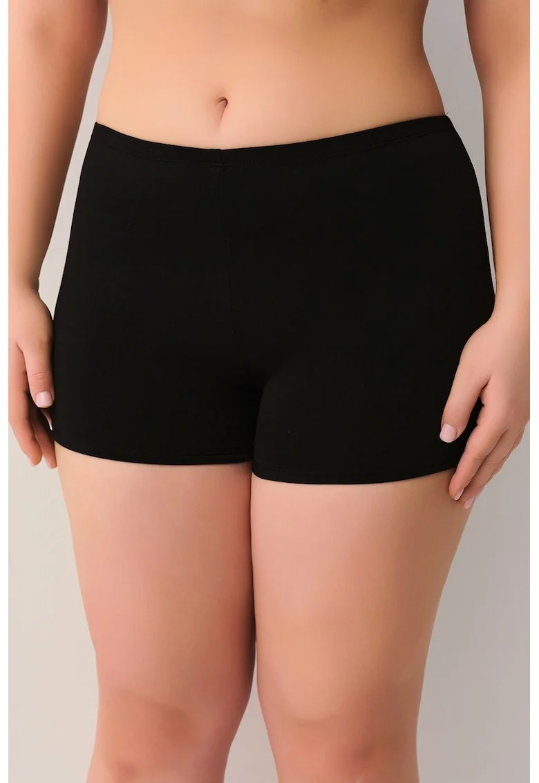 Boxeri de baie cu talie elastica, Negru