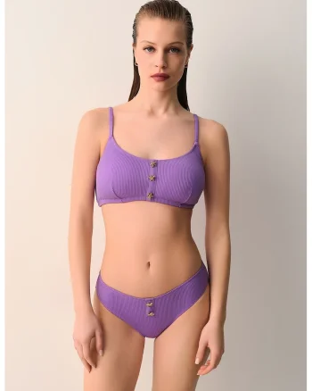Slip texturat cu detalii metalice, Lila