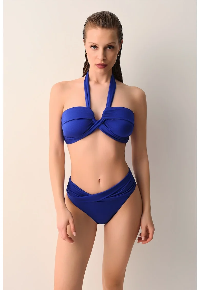 Slip cu talie inalta Martha, Albastru royal