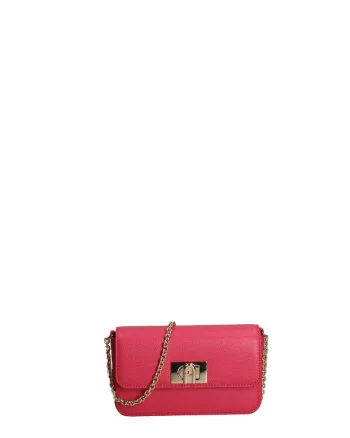 Geanta crossbody din piele Lumina, Rosu