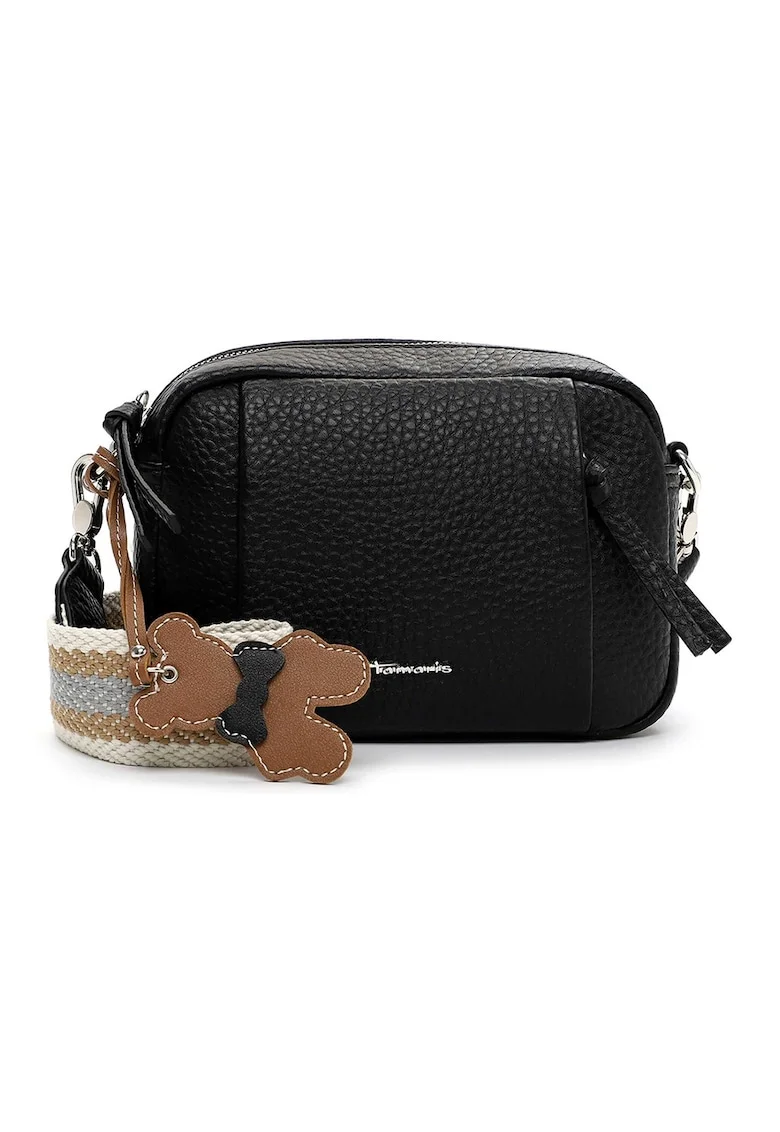 Geanta crossbody de piele ecologica, Negru