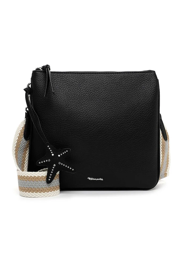 Geanta crossbody cu bareta detasabila, Negru