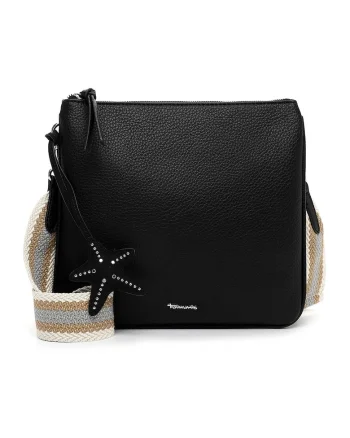 Geanta crossbody cu bareta detasabila, Negru