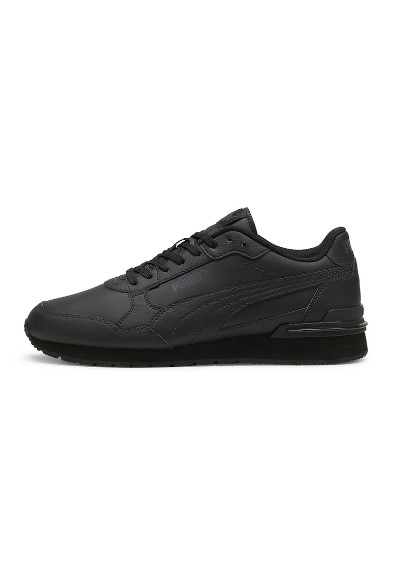 Pantofi sport ST Runner v4 de piele si piele ecologica, Negru