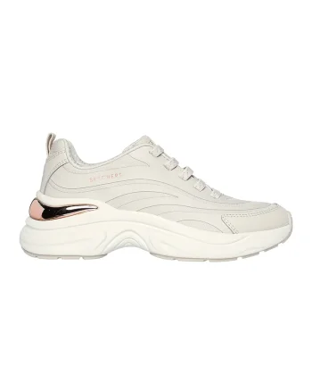 Pantofi sport slip-on cu insertii textile, Crem