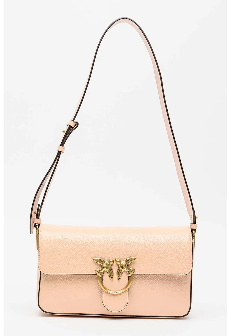 Geanta crossbody de piele Love One, Piersica