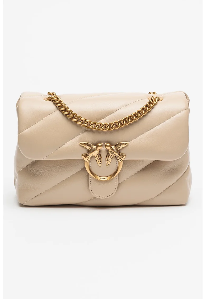 Geanta crossbody de piele Love Classic, Bej