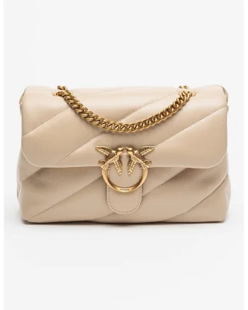Geanta crossbody de piele Love Classic, Bej