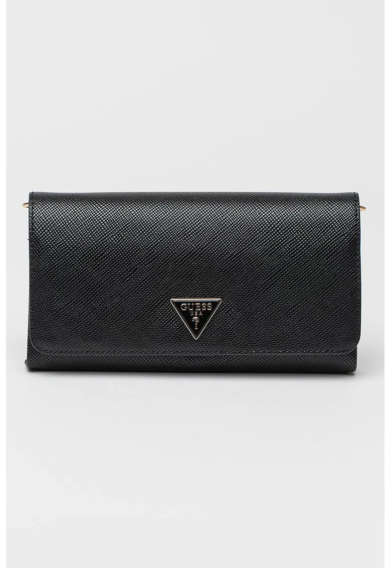 Geanta crossbody din piele ecologica cu bareta din lant Noelle, Negru