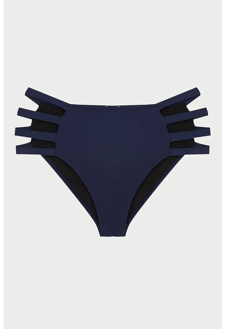 Slip cu decupaje laterale, Bleumarin