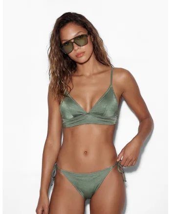 Sutien uni triunghiular, Verde feriga