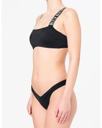 Sutien bandeau de baie, Alb/Negru