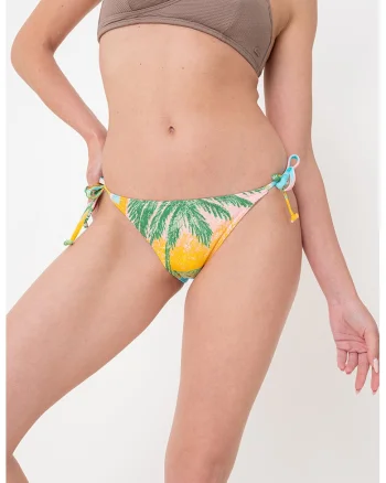 Slip de baie cu model tropical Atlas, Multicolor