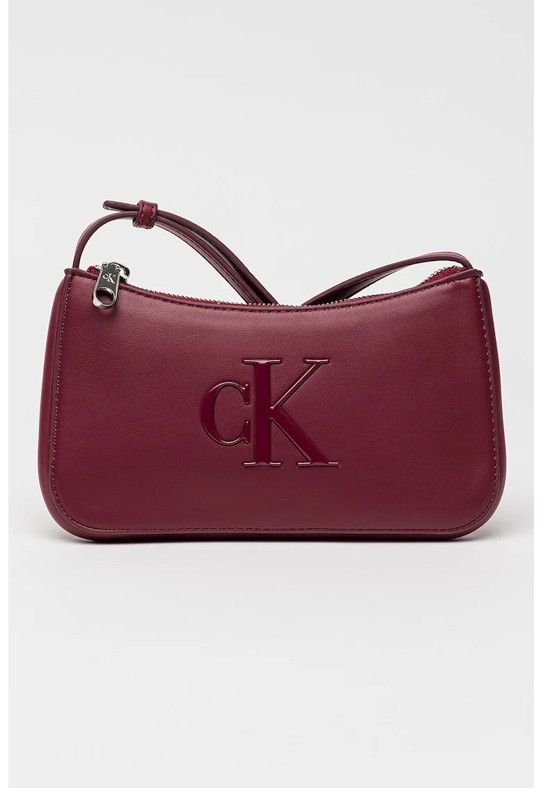 Geanta crossbody de piele ecologica Bold, Visiniu inchis