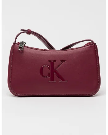 Geanta crossbody de piele ecologica Bold, Visiniu inchis