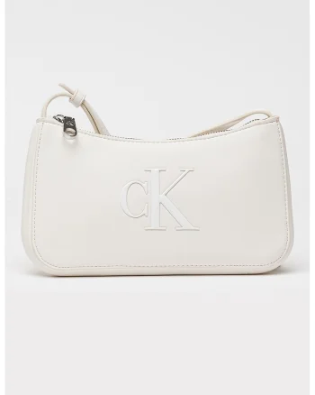 Geanta crossbody de piele ecologica Bold, Alb