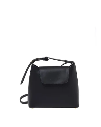 Geanta crossbody de piele, Negru