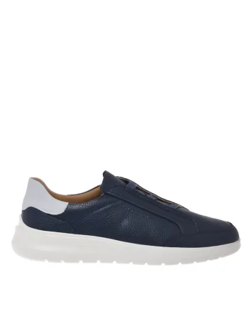 Pantofi sport slip-on de piele, Albastru