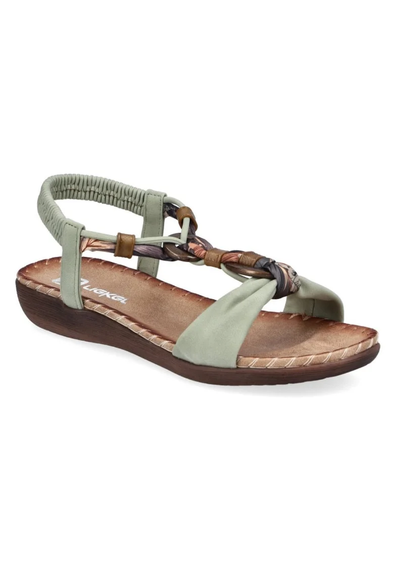 Rieker sandale slip-on de damă mix verde V7568-52