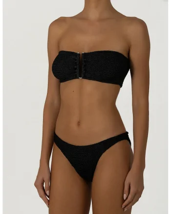 Set de sutien de baie si slip Bandeau - 2 piese, Negru