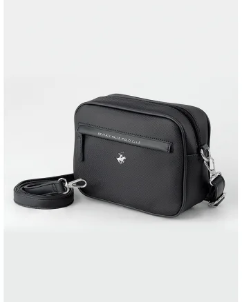 Geanta crossbody de piele ecologica, Negru