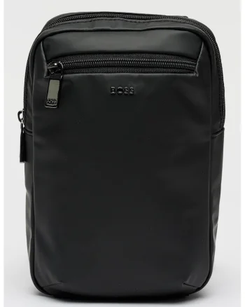Geanta crossbody cu buzunar frontal Jace, Negru
