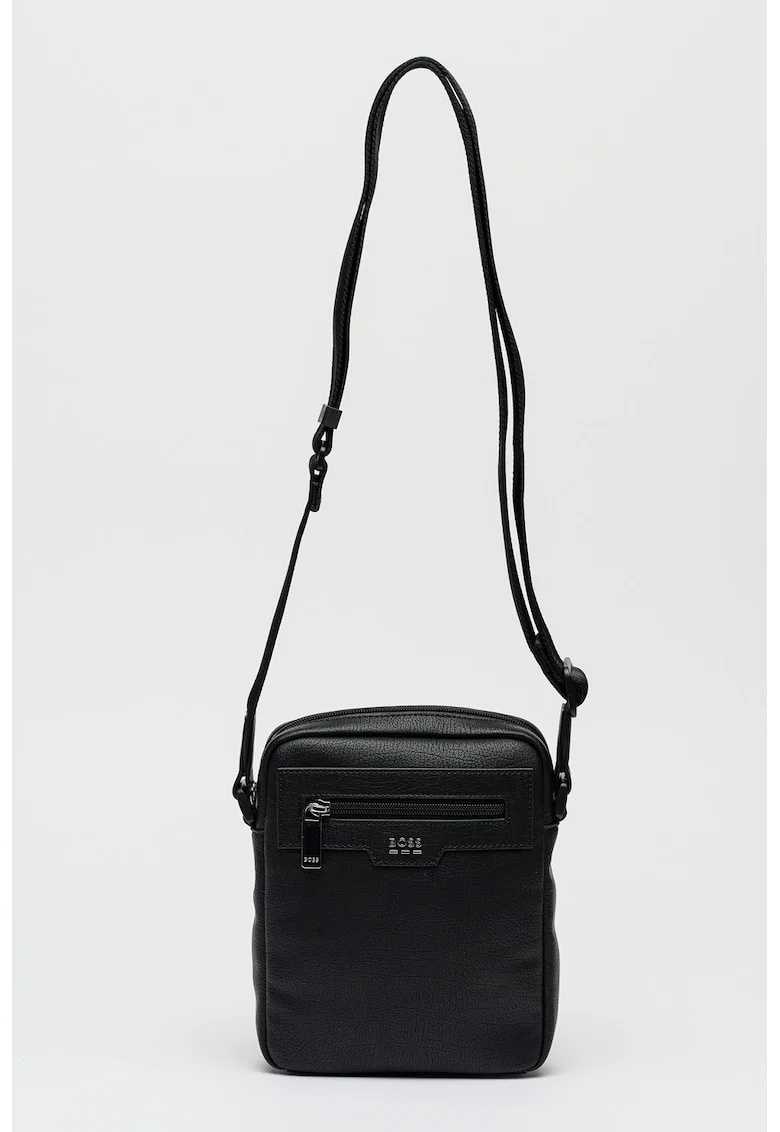 Geanta crossbody din piele ecologica Lewys, Negru