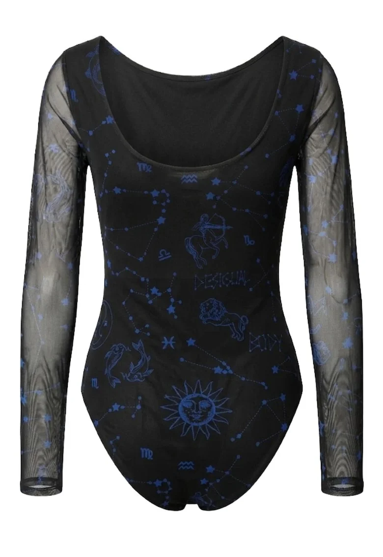 Body cu imprimeu zodiac Maltese,