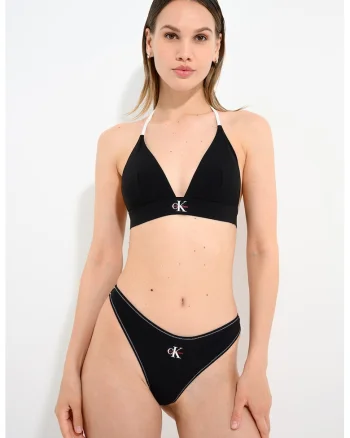 Bustiera de baie cu logo, Negru