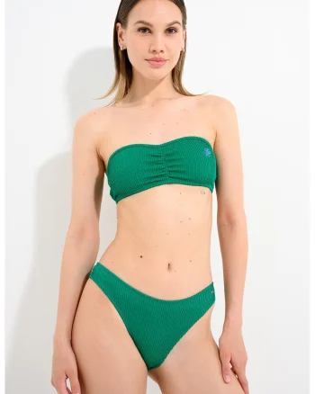Slip cu logo discret, Verde