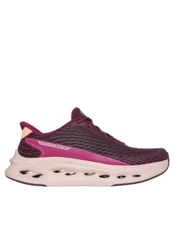 Pantofi sport, dama,  SLIP-INS MAX CUSHIONING GLIDE STEP 129404-BURG bordo, textil, Visiniu prafuit