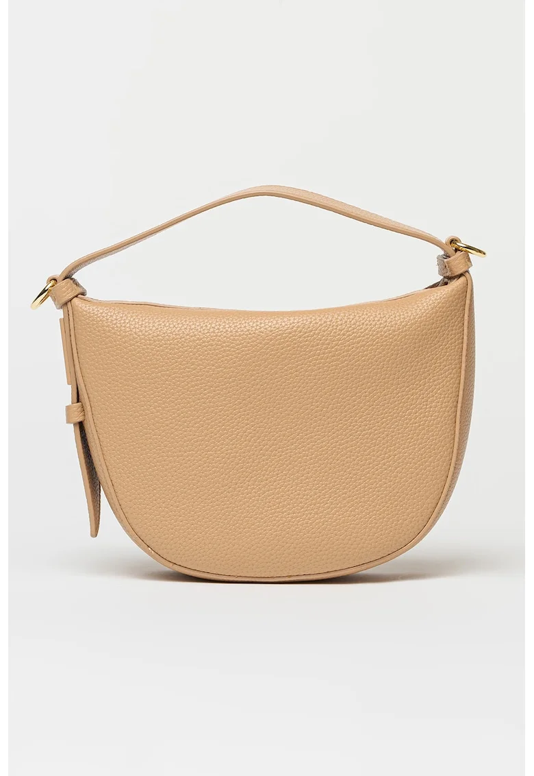 Geanta crossbody cu bareta ajustabila, Maro camel