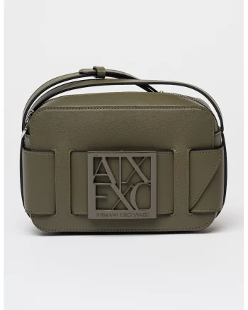 Geanta crossbody de piele ecologica Susie, Verde masliniu inchis
