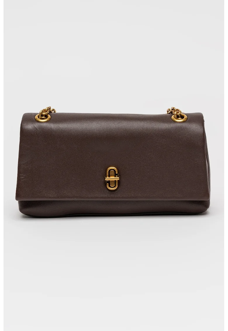 Geanta crossbody din piele The Dual, Maro