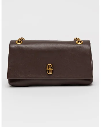 Geanta crossbody din piele The Dual, Maro