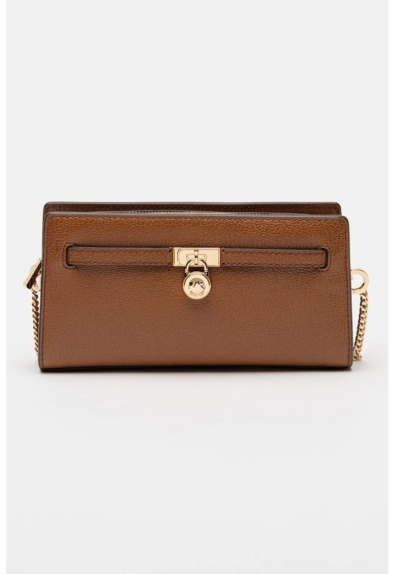Geanta crossbody din piele cu bareta din lant Hamilton Moderne, Caramel