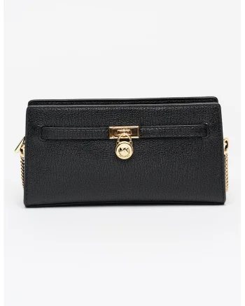 Geanta crossbody din piele cu bareta din lant Hamilton Moderne, Negru