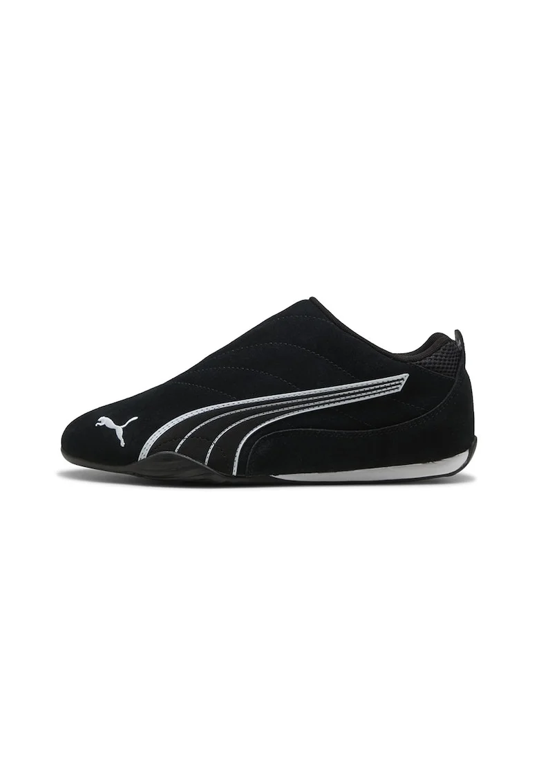 Pantofi sport Catch Soleil slip-on, Alb/Negru