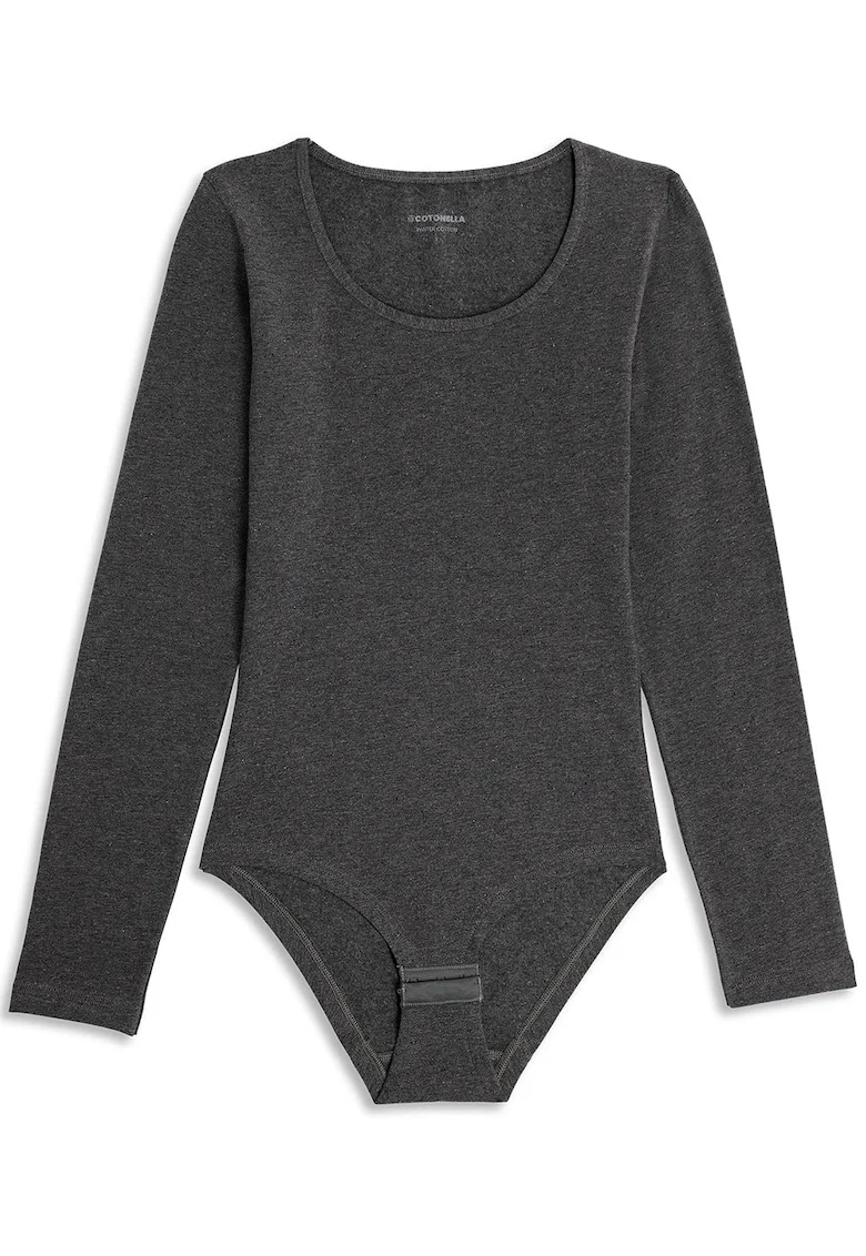 Body brazilian bumbac maneca lunga  3506 0001, Gri melange