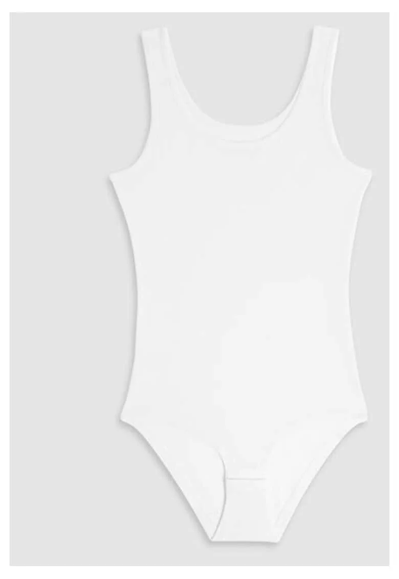 Body brazilian bumbac tip maiou  3513 0001, Alb