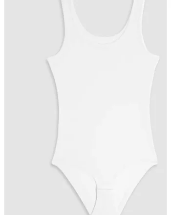 Body brazilian bumbac tip maiou  3513 0001, Alb
